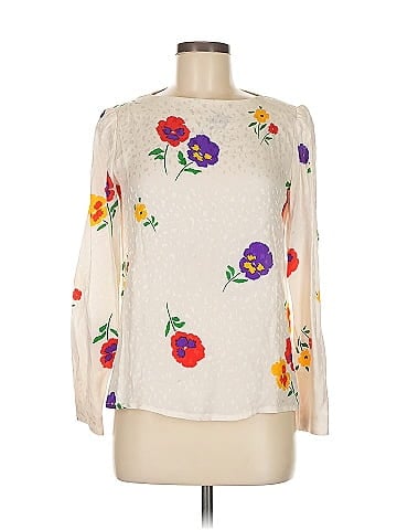 David Hayes 3/4 Sleeve Silk Top (view 1)