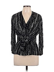 Ak Anne Klein 3/4 Sleeve Silk Top