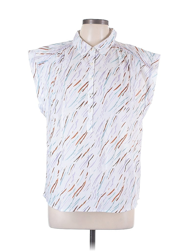 Lilla P. ~  Oversized Button Down Dolman - Sunflower Stripe