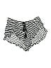 Volcom 100% Viscose Stripes Silver Shorts Size 12 - photo 1
