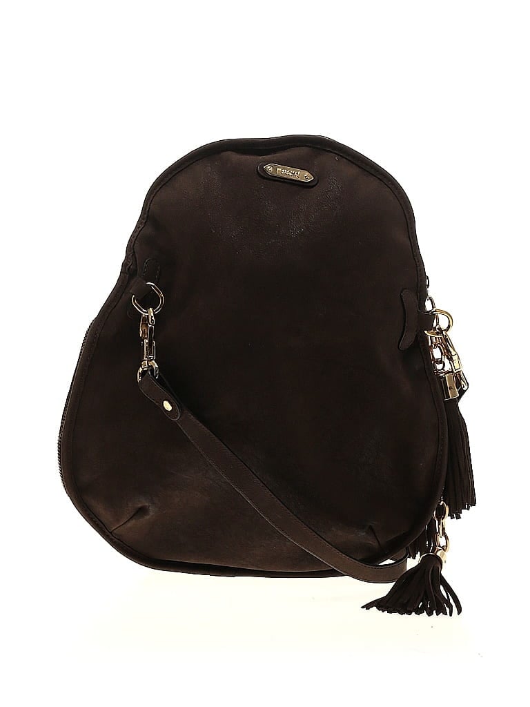Just Cavalli Brown Leather Crossbody Bag One size - photo 1