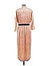 Eva Mendes by New York & Company Metallic Tan Cocktail Dress Size L - photo 2