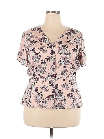 Liz Claiborne Short Sleeve Blouse (view 1)
