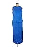 Alex Evenings 100% Polyester Blue Casual Dress Size 14 - photo 1