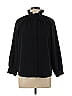 Pomander Place 100% Rayon Black 3/4 Sleeve Blouse Size L - photo 1