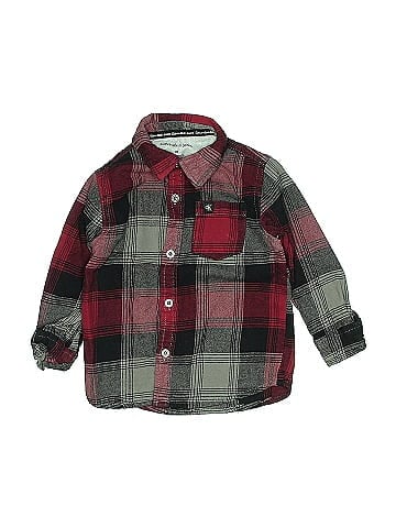CALVIN KLEIN JEANS Long Sleeve Button-Down Shirt (view 1)