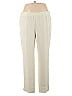 W by Worth 100% Polyester Solid Ivory Casual Pants Size 14 - photo 1