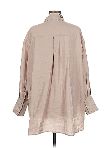 Zara 3/4 Sleeve Button-Down Shirt (view 2)