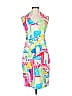 David Meister 100% Acetate Graphic Pink Cocktail Dress Size 12 - photo 1