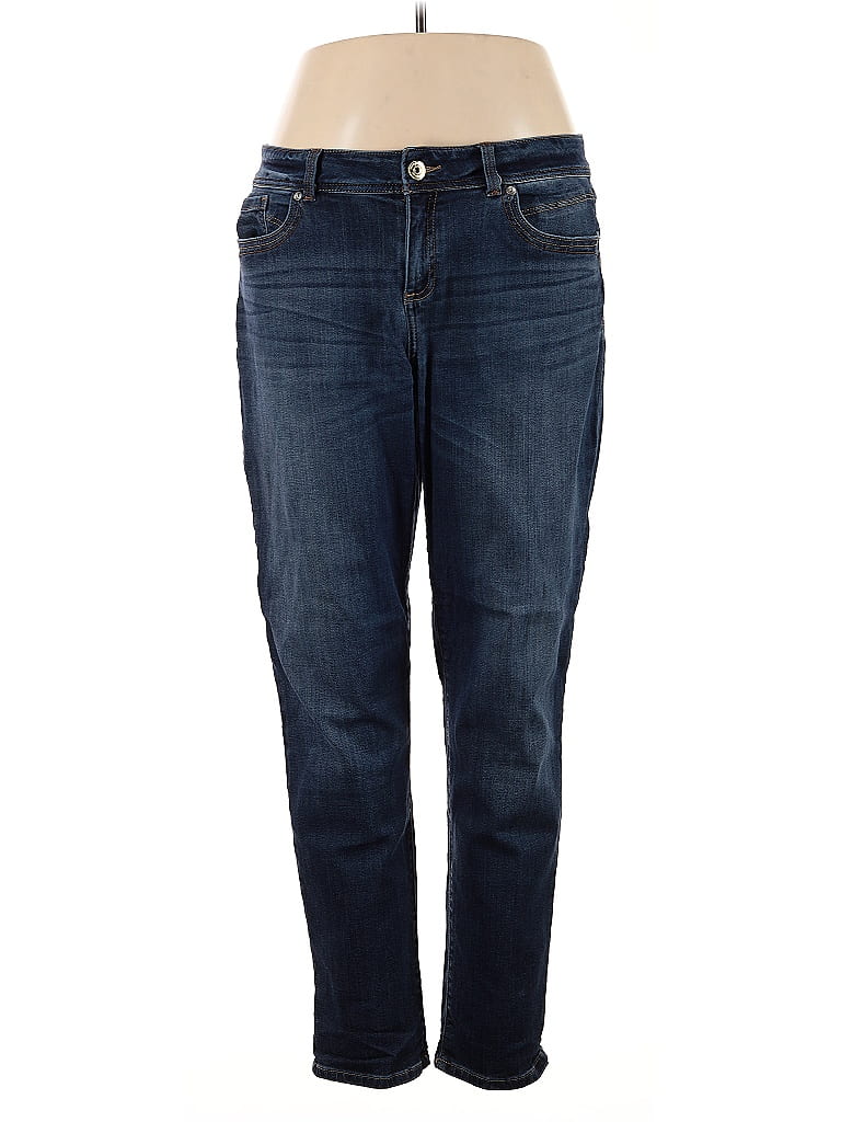 INC International Concepts Solid Blue Jeans Size 16 75 off ThredUp