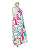 David Meister 100% Acetate Graphic Pink Cocktail Dress Size 12 - photo 4