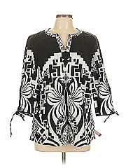 Jm Collection 3/4 Sleeve Blouse