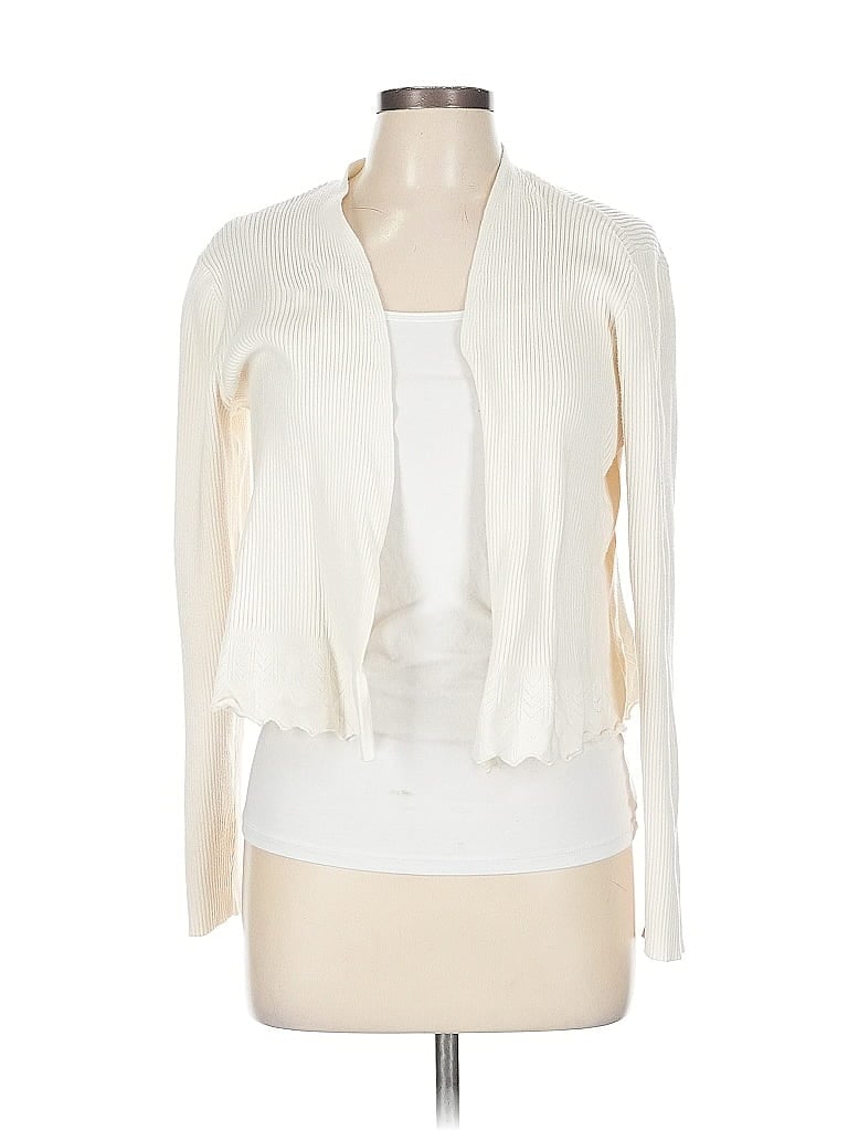 Daisy Fuentes Ivory Cardigan Size L - photo 1