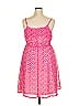 Lane Bryant 100% Polyester Hearts Pink Casual Dress Size 18 - photo 2