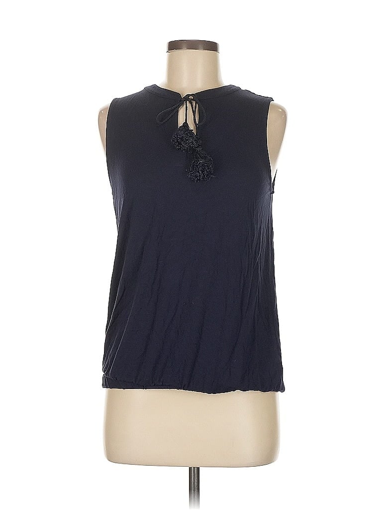 Pre-owned Michael Michael Kors Sleeveless Top Blue Halter Neckline Tops
