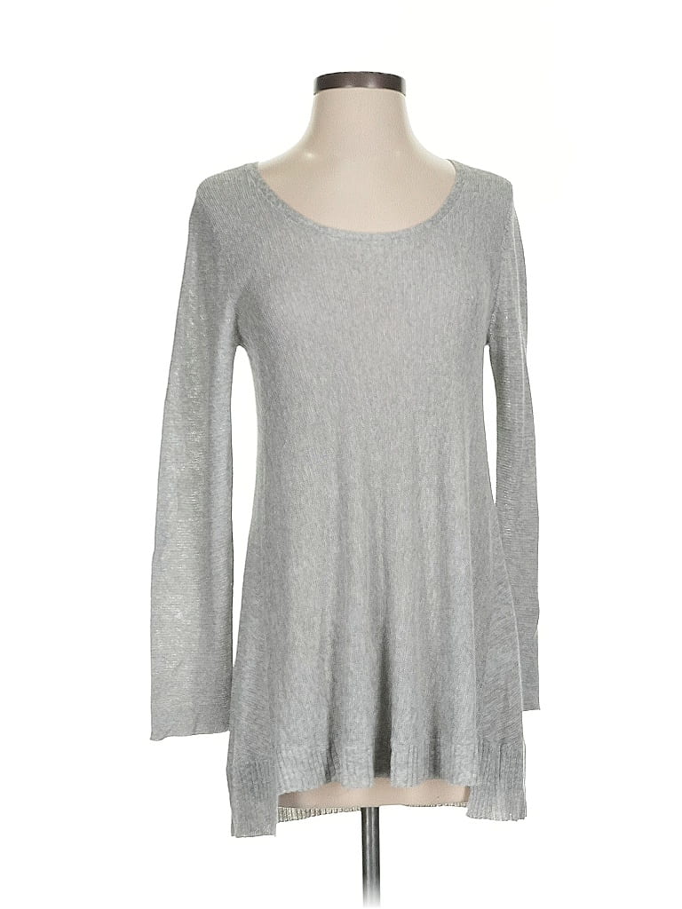Pre-owned Eileen Fisher Pullover Sweater In Silver