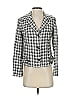 Laundry by Shelli Segal Houndstooth Gray Blazer Size 4 - photo 1