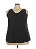 Susan Graver Black Sleeveless T-Shirt Size 3X - photo 1