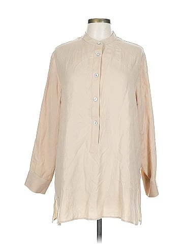 Zara 3/4 Sleeve Button-Down Shirt (view 1)