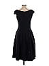 Armani Collezioni Solid Black Casual Dress Size 10 - photo 2