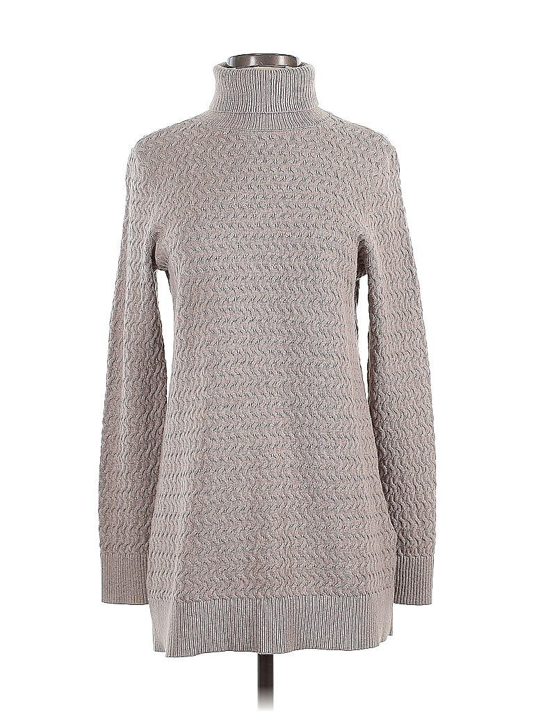 Pre-owned Lands' End Casual Dress In Gray