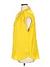RACHEL Rachel Roy 100% Polyester Yellow Short Sleeve Blouse Size XL - photo 5