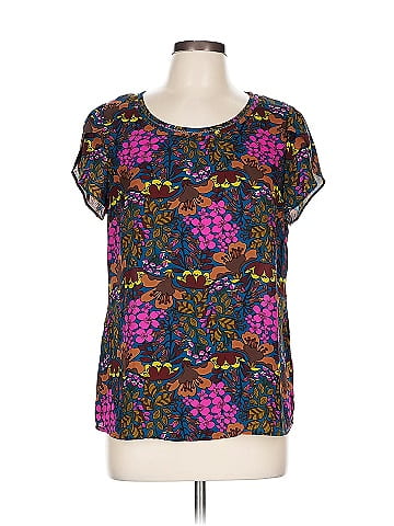 Skies Are Blue Short Sleeve Blouse (view 1)