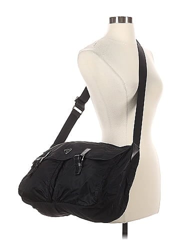 Prada Tessuto Nylon Messenger Bag Black (view 2)