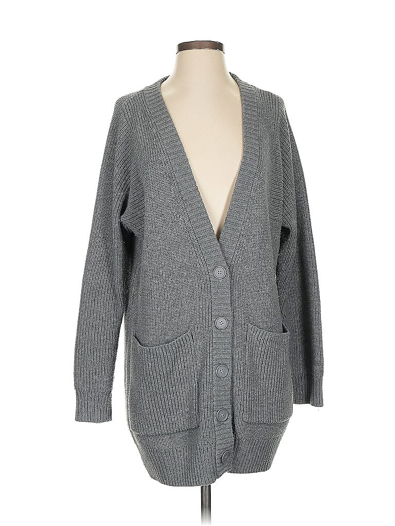 Cardigan Court Femme Athleta - Taille XS - Manches Courtes - Coton Bio Tricoté - Occasion TBE