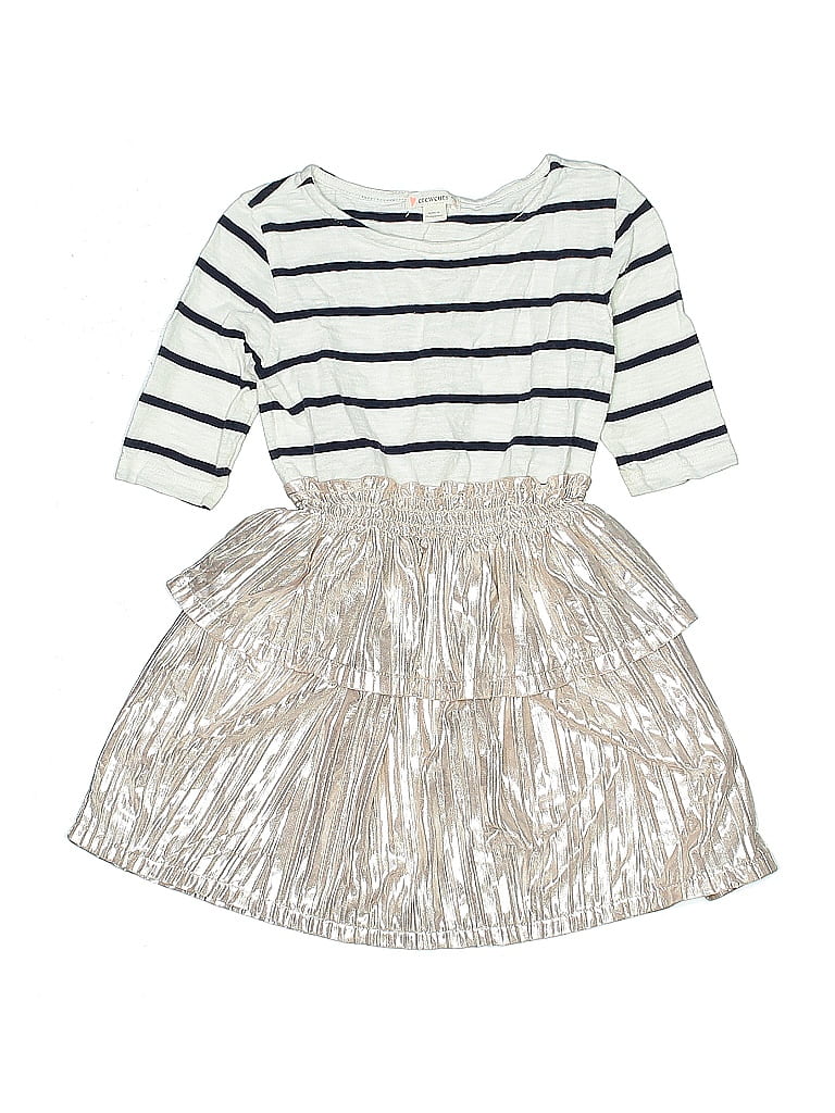 Crewcuts 100% Cotton Silver Dress Size 3 - photo 1