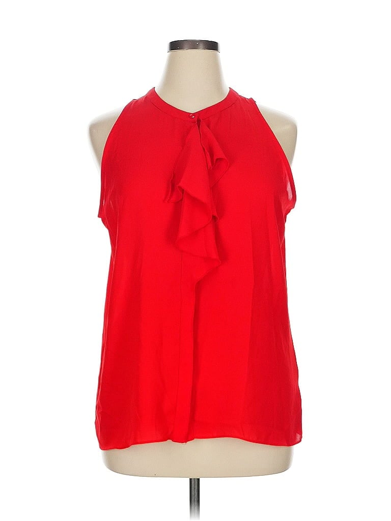 Violet & Claire 100% Polyester Red Sleeveless Blouse Size XL - photo 1