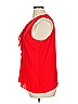 Violet & Claire 100% Polyester Red Sleeveless Blouse Size XL - photo 5