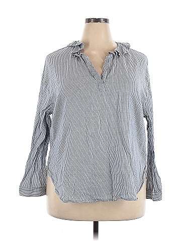 Fun2Fun 3/4 Sleeve Button-Down Shirt (view 1)