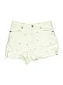 Ann Taylor LOFT Hearts Green Ivory Denim Shorts Size 27 waist - photo 1