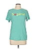 Wildfox Tropical Teal Green Short Sleeve T-Shirt Size L - photo 1