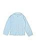 Jacadi 100% Cotton Solid Blue Long Sleeve Button-Down Shirt Size 8 (big kids) - photo 1