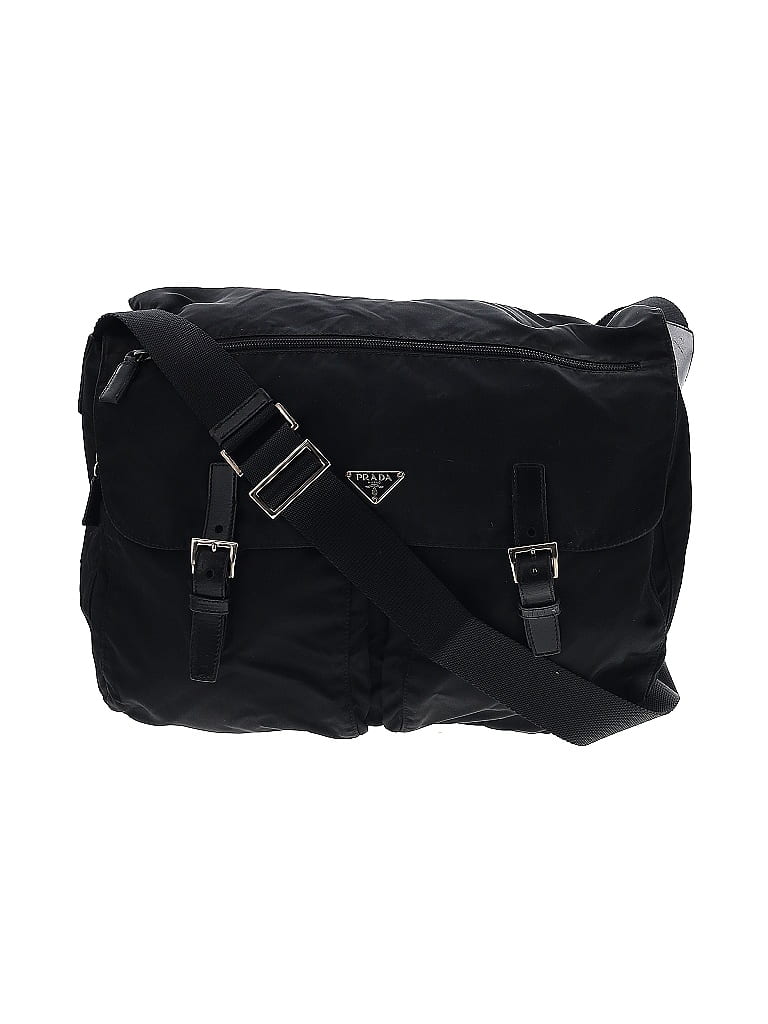 Prada Black Tessuto Nylon Messenger Bag Black One size - photo 1