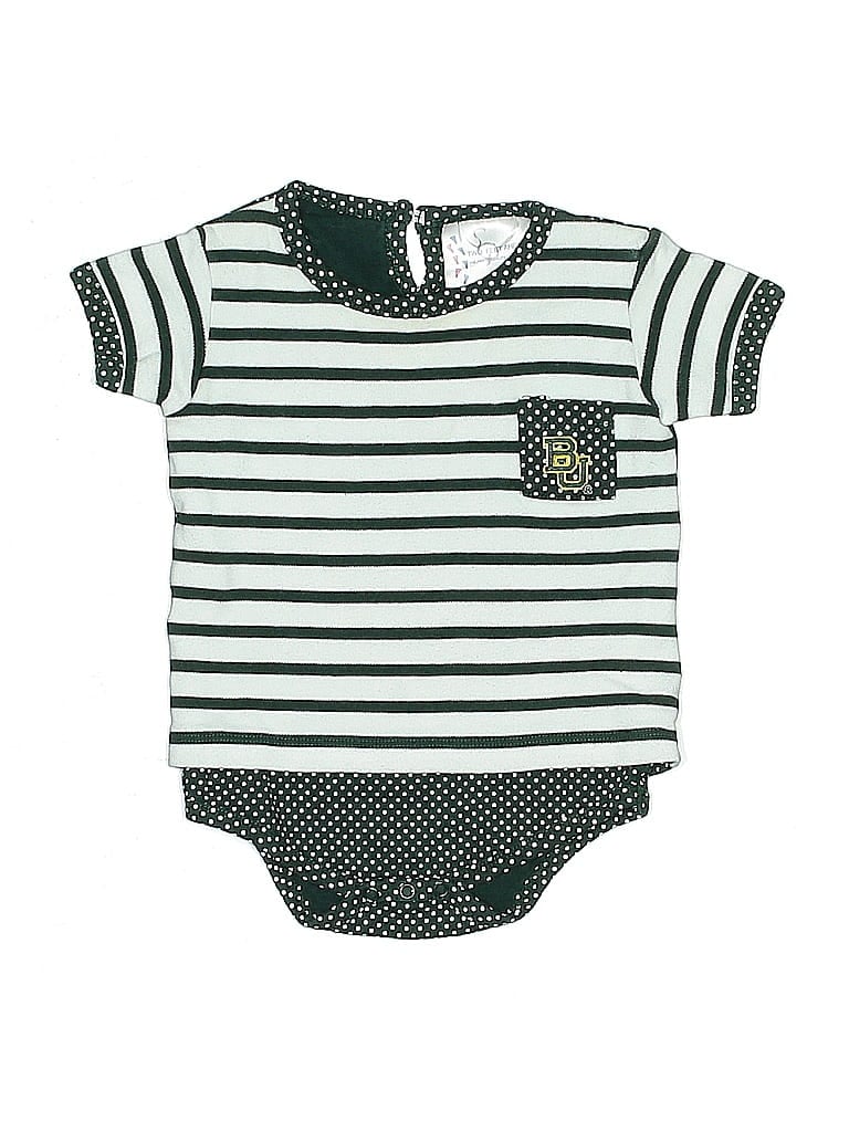 Pre-owned Two Feet Ahead Babies' Short Sleeve Onesie In Green