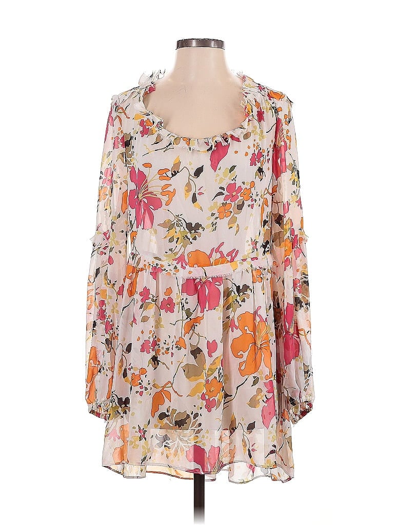 Pre-owned Karen Zambos Casual Dress In White