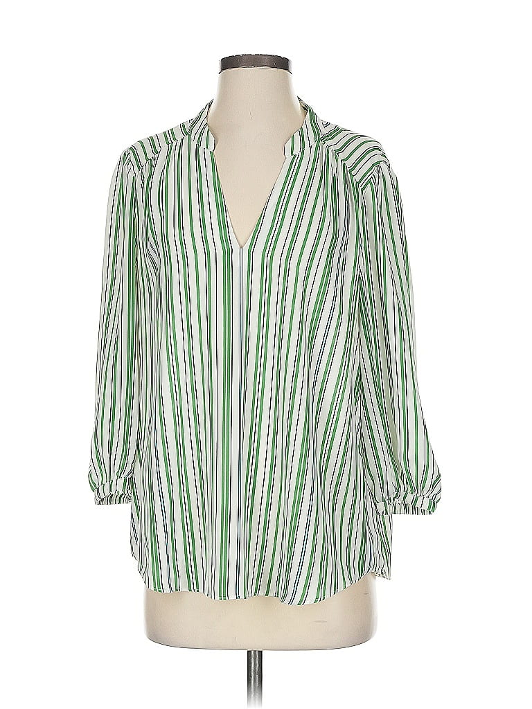 Pre-owned Cabi 3/4 Sleeve Blouse In Green