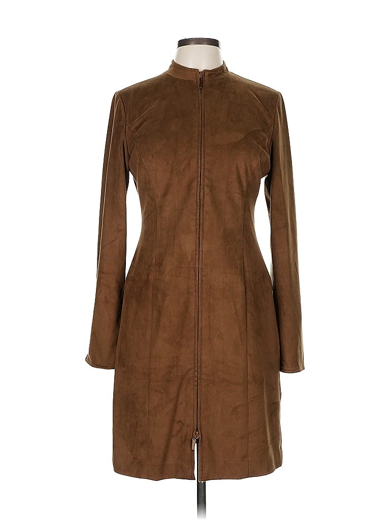 W by Worth Brown Casual Dress Size 6 - photo 1