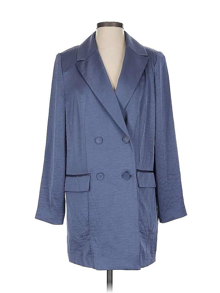 Open Edit 100% Polyester Blue Blazer Size XS - photo 1