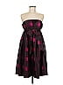 Marc by Marc Jacobs 100% Silk Plaid Purple Burgundy Cocktail Dress Size 6 - photo 1