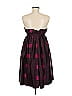 Marc by Marc Jacobs 100% Silk Plaid Purple Burgundy Cocktail Dress Size 6 - photo 2