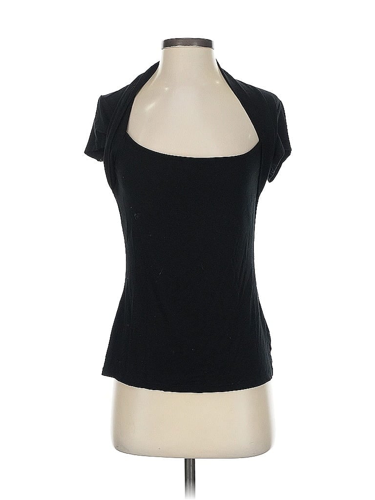 White House Black Market Black Short Sleeve Top Size S - photo 1