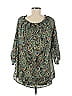 Violet & Claire Green 3/4 Sleeve Blouse Size L - photo 2