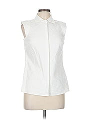 W By Worth Sleeveless Button Down Shirt