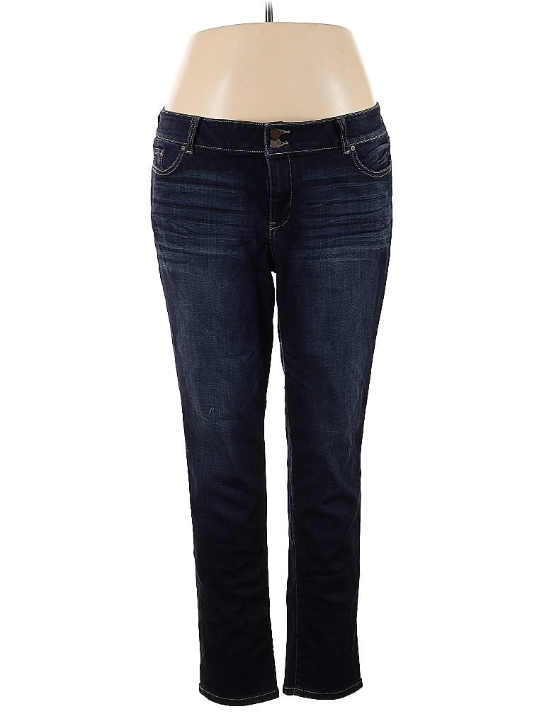 Soho JEANS NEW YORK & COMPANY Blue Jeans Size 16 - photo 1