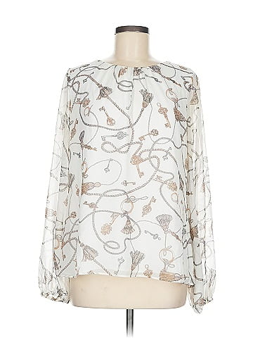 White House Black Market Long Sleeve Blouse (view 1)