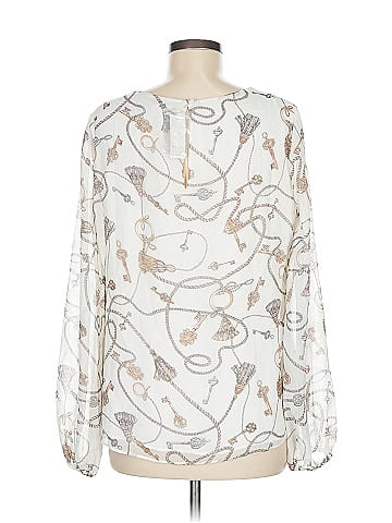 White House Black Market Long Sleeve Blouse (view 2)